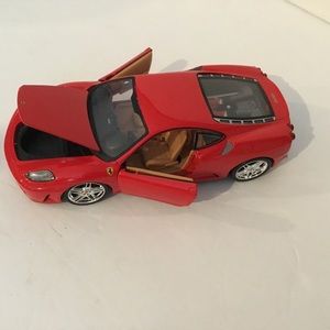 Red die cast Ferrari. F430. 1/24 scale. Vintage